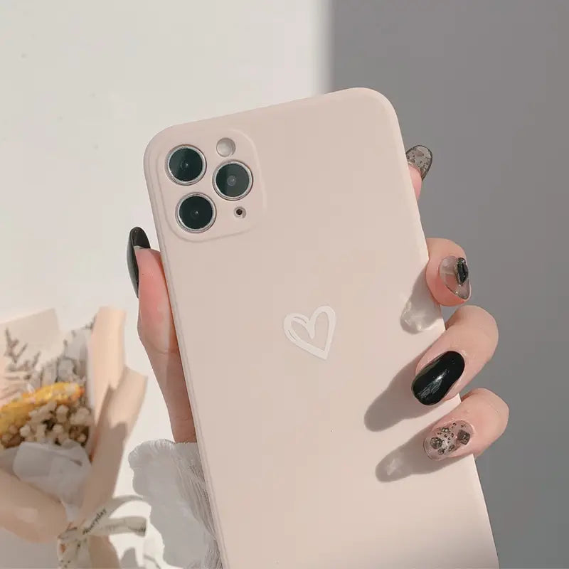 Handyhülle Heart Pastell