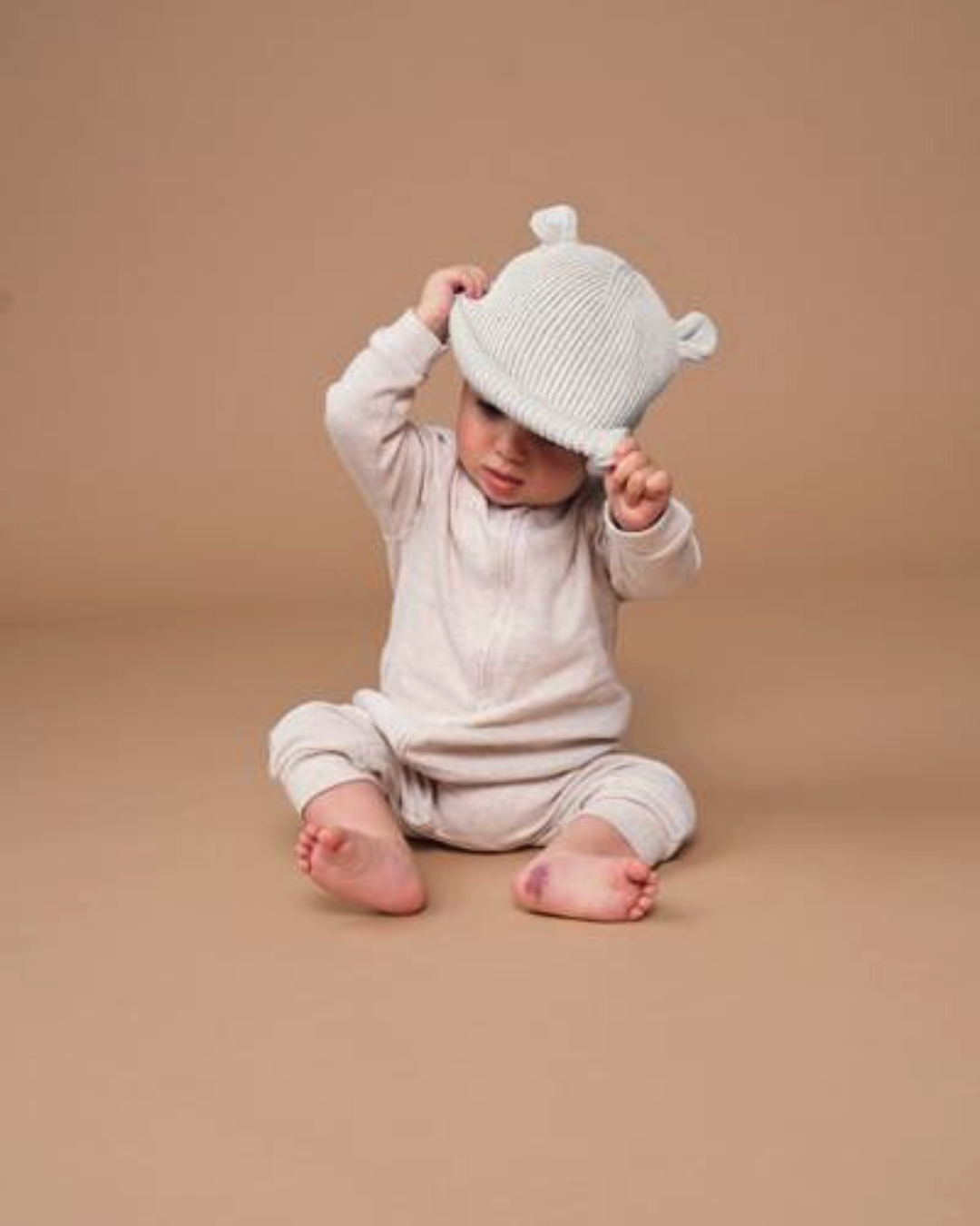 Mini Organic Bear Hat