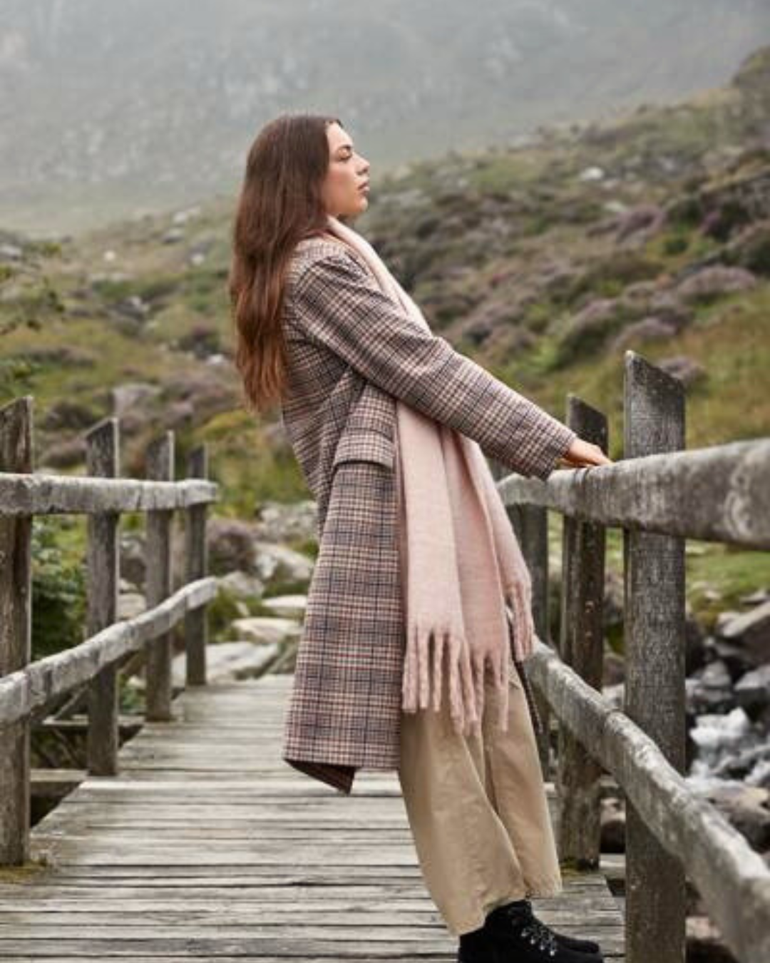 Premium Recycled Oversize Schal – Soft Touch