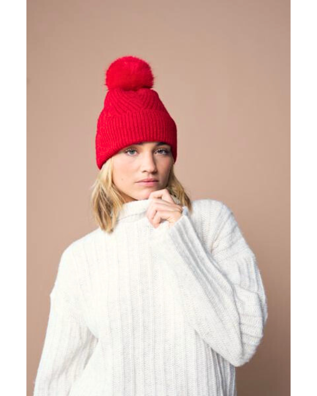 Vintage Luxe Pom Beanie